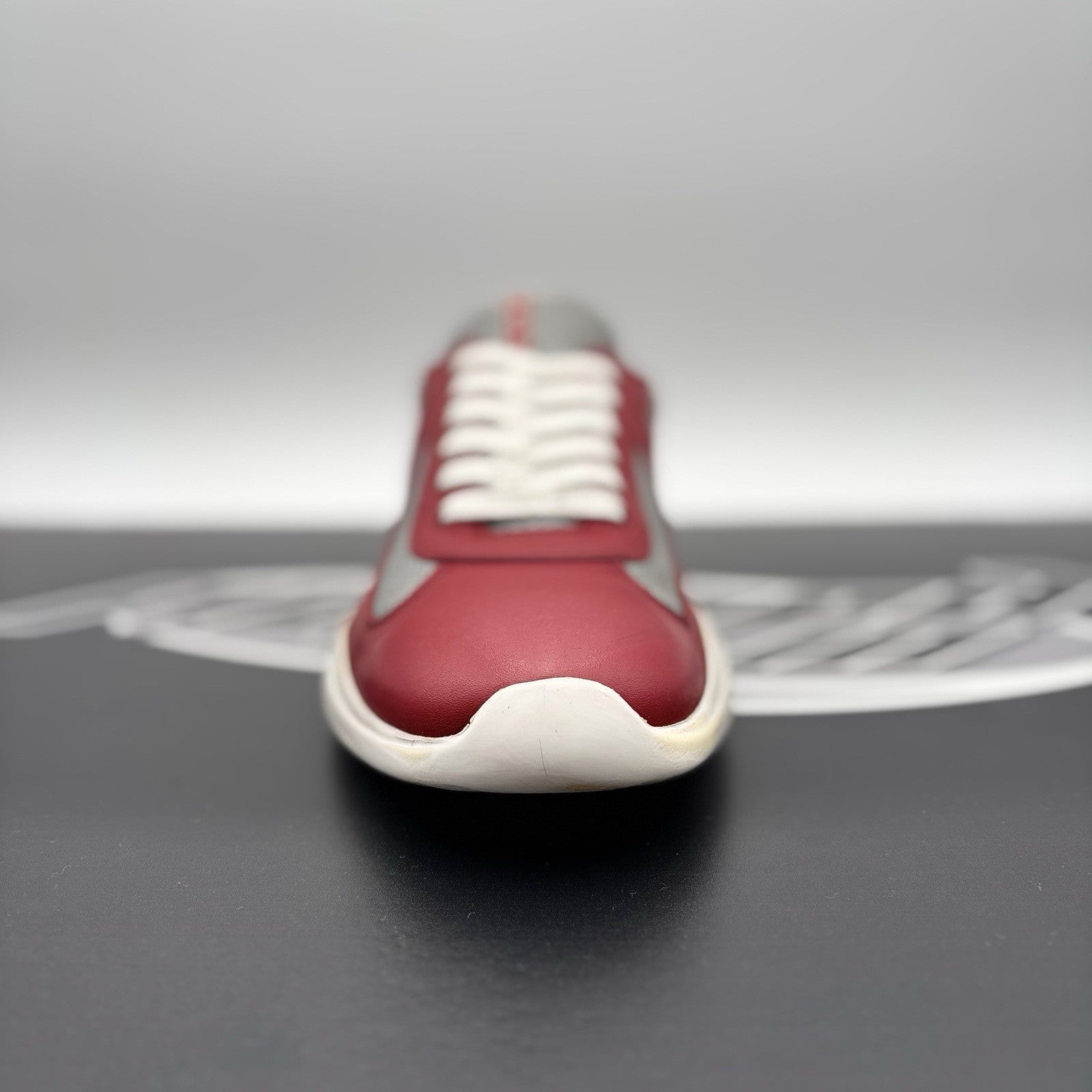 Size 9.5 UK (10.5 US) Prada Americas Cup ' Black White Red ' | GOOD CONDITION!