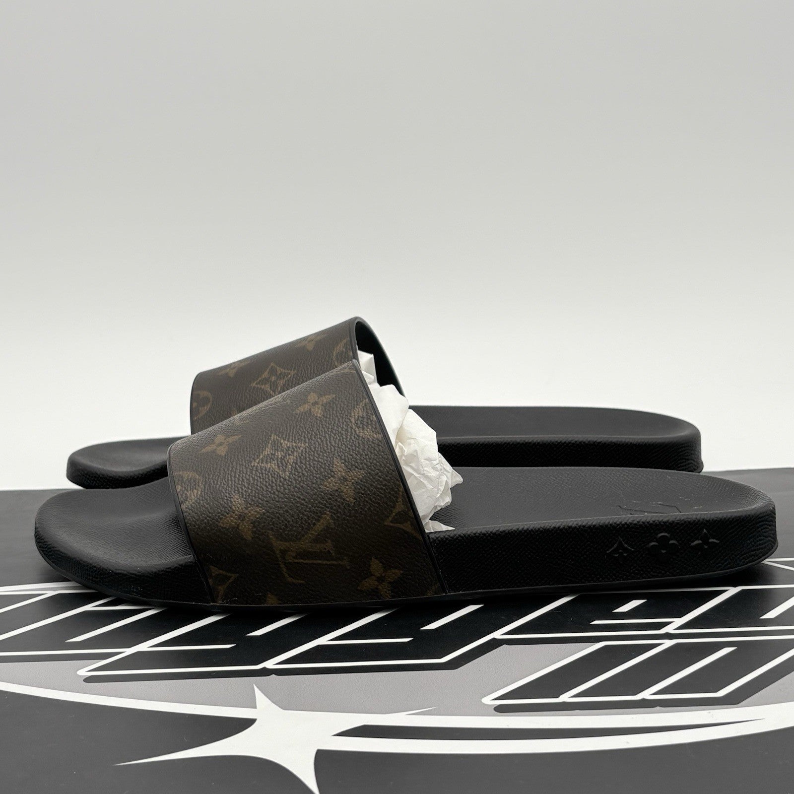 Size 11 LV (12-12.5 US) Louis Vuitton Brown Eclipse Sandals | SUPER CLEAN!
