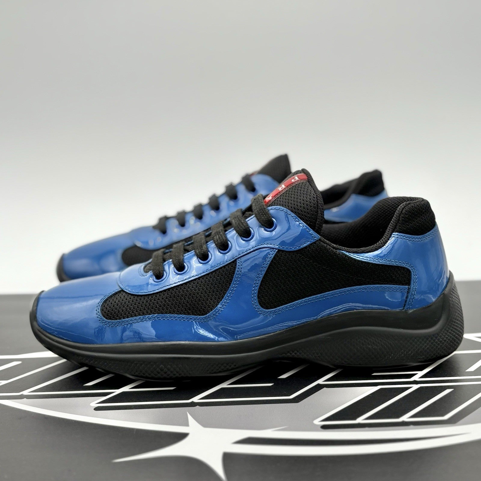 Size 8 UK (9 US) - Prada Americas Cup ' Blue Black ' | GREAT CONDITION!