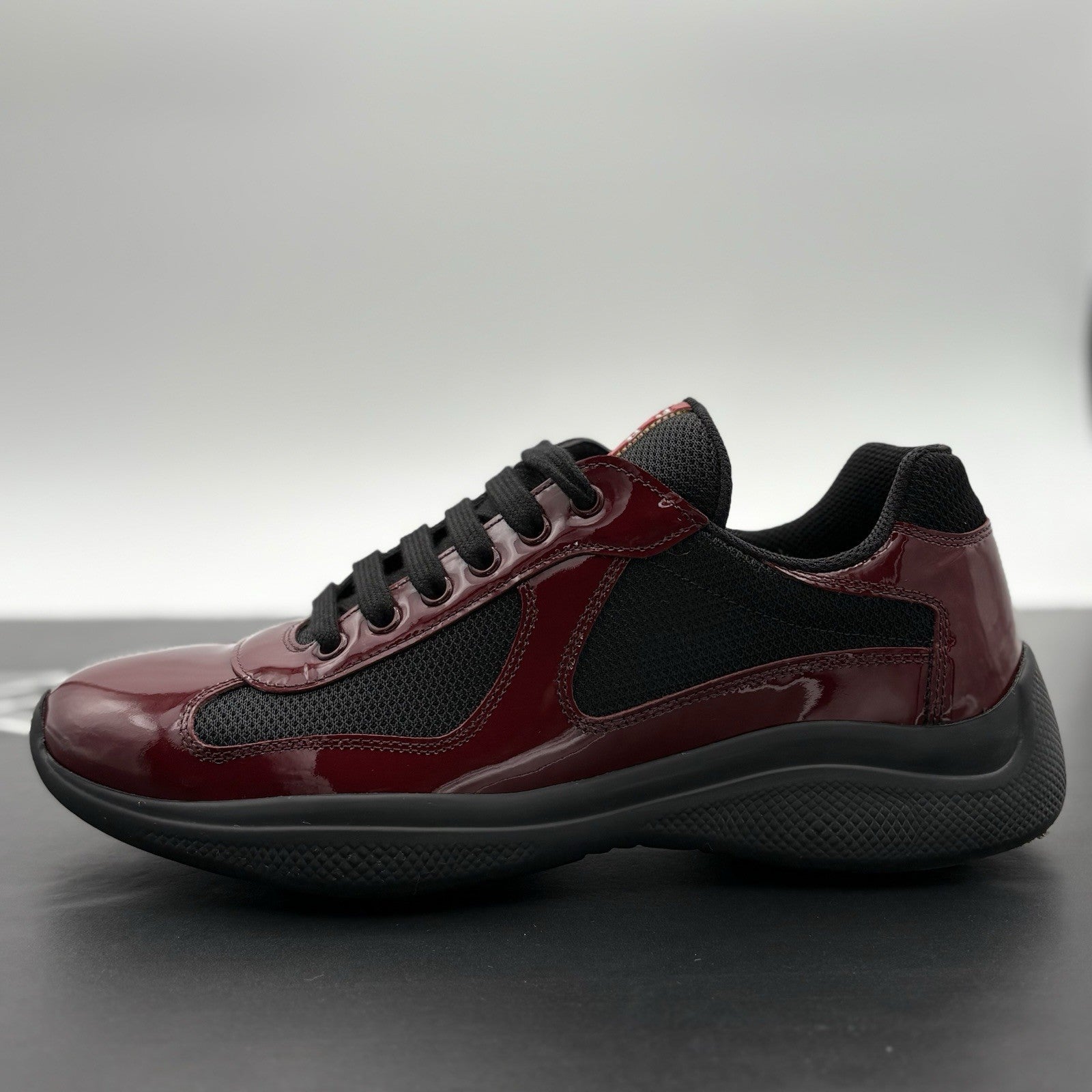 Size 7 UK (8 US) - Prada Americas Cup ' Maroon Black ' | SUPER CLEAN!