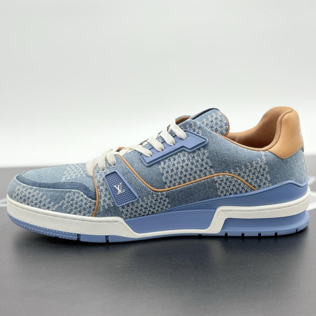 Size 11 LV (12-12.5 US) Louis Vuitton Denim Trainer ' Blue ' | SUPER CLEAN!