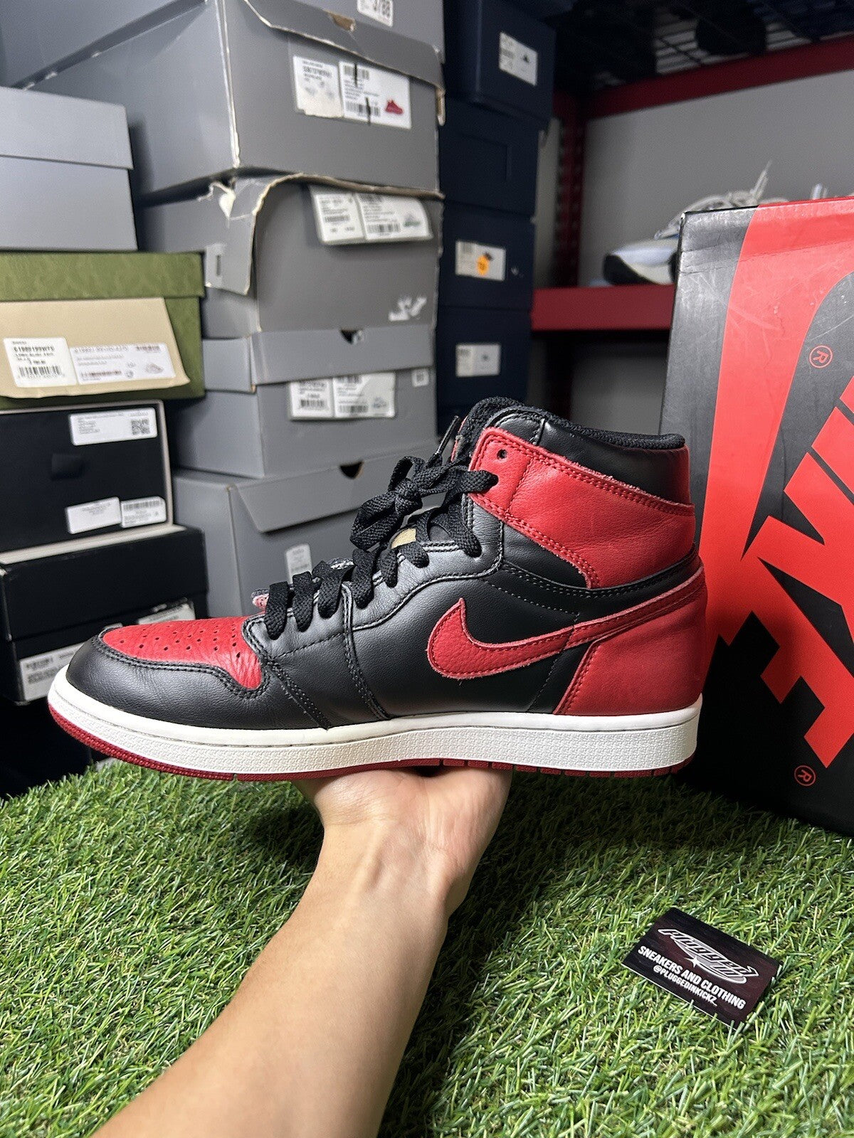 Size 9.5 - Nike Air Jordan 1 Retro High OG 'Banned' 2016