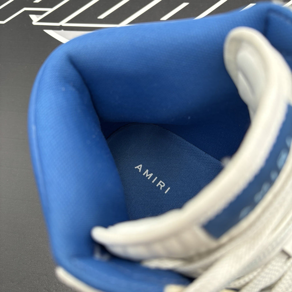 Size 43 (10 US) Amiri Skel High Top ' White Blue ' | GOOD CONDITION!
