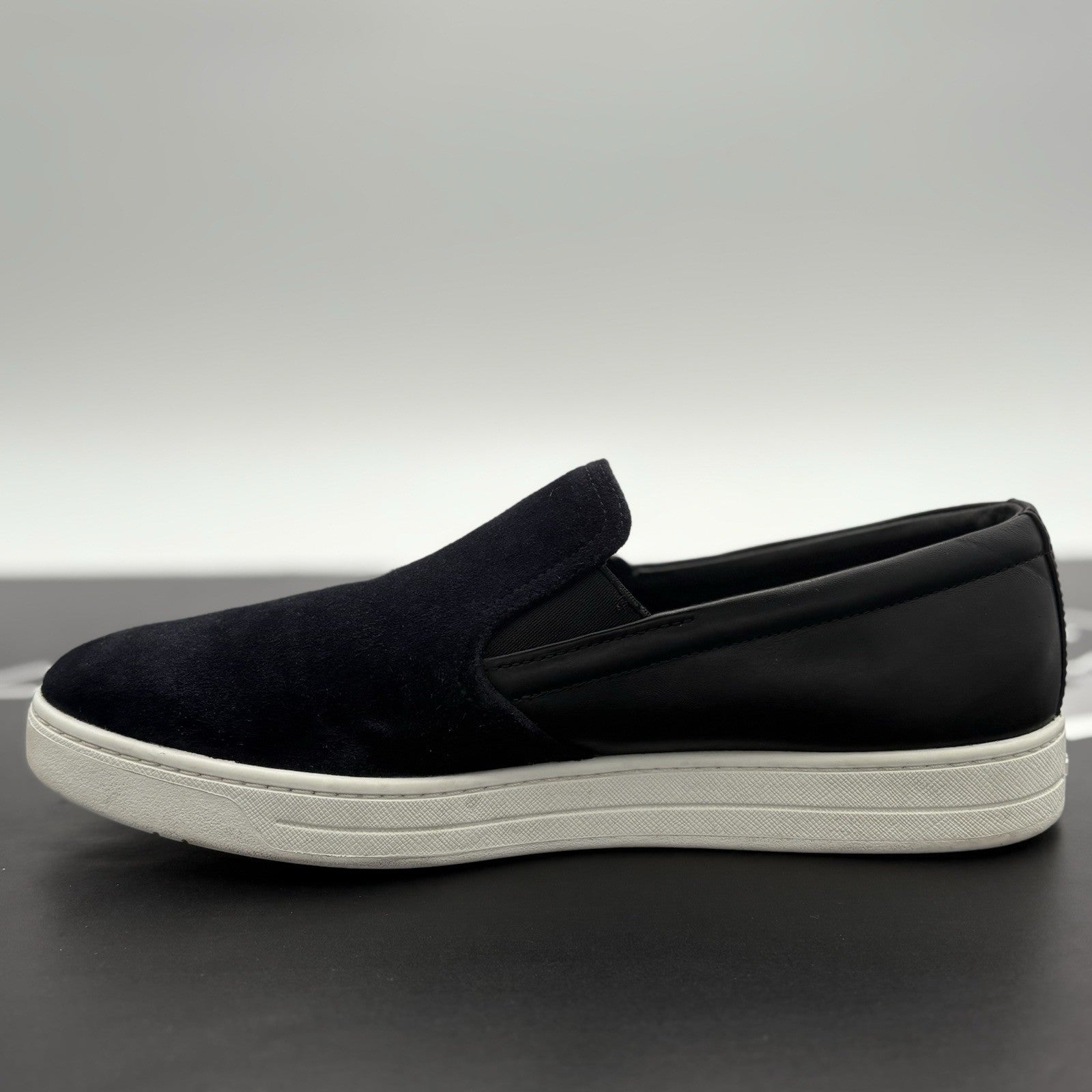 Size 6.5 UK (7.5 US) - Prada Suede Loafer ' Navy ' | GOOD CONDITION!