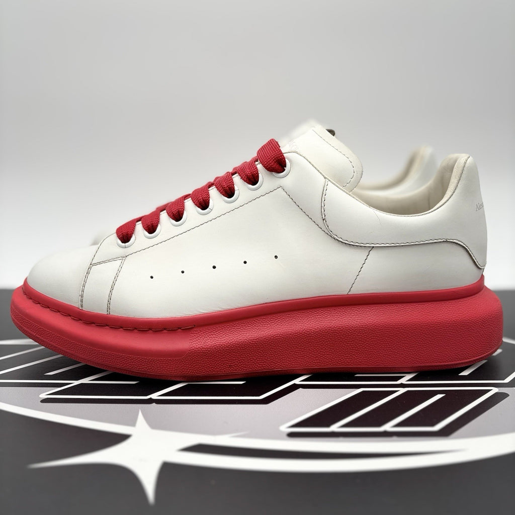 Size 45 (12 US) - Alexander McQueen Oversized ' White, Red Sole ' | GREAT COND!