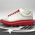 Size 45 (12 US) - Alexander McQueen Oversized ' White, Red Sole ' | GREAT COND!