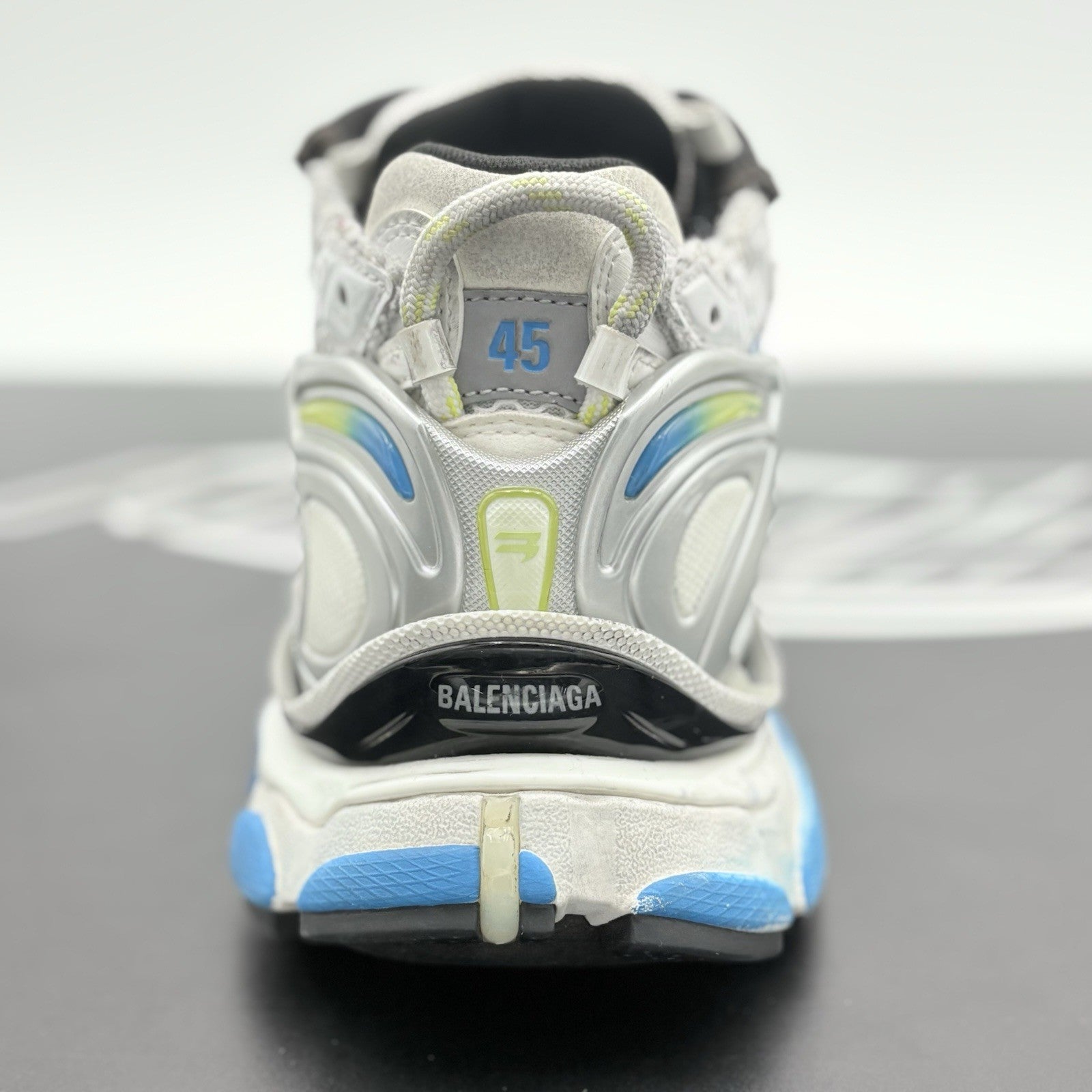Size 45 (12 US) - Balenciaga Runner ' White Yellow Blue ' | EXCELLENT CONDITION!