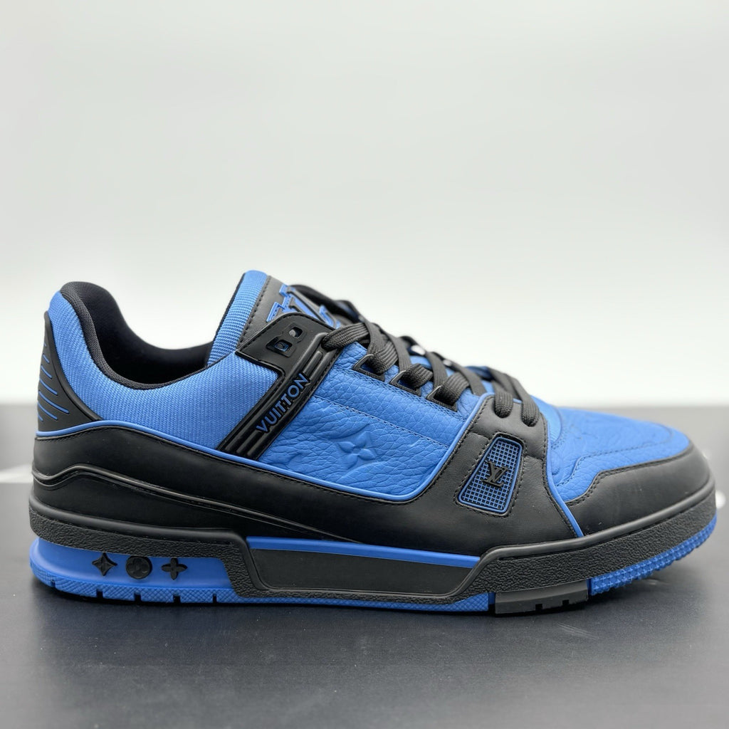 Size 11 LV (12-12.5 US) Louis Vuitton Trainer ' Black Blue ' | GREAT CONDITION!