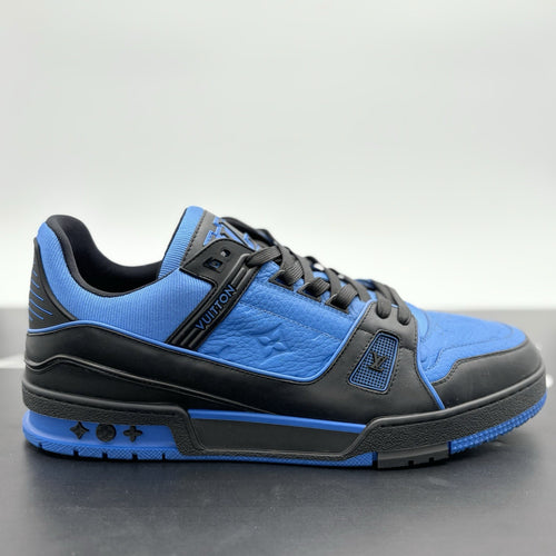 Size 11 LV (12-12.5 US) Louis Vuitton Trainer ' Black Blue ' | GREAT CONDITION!