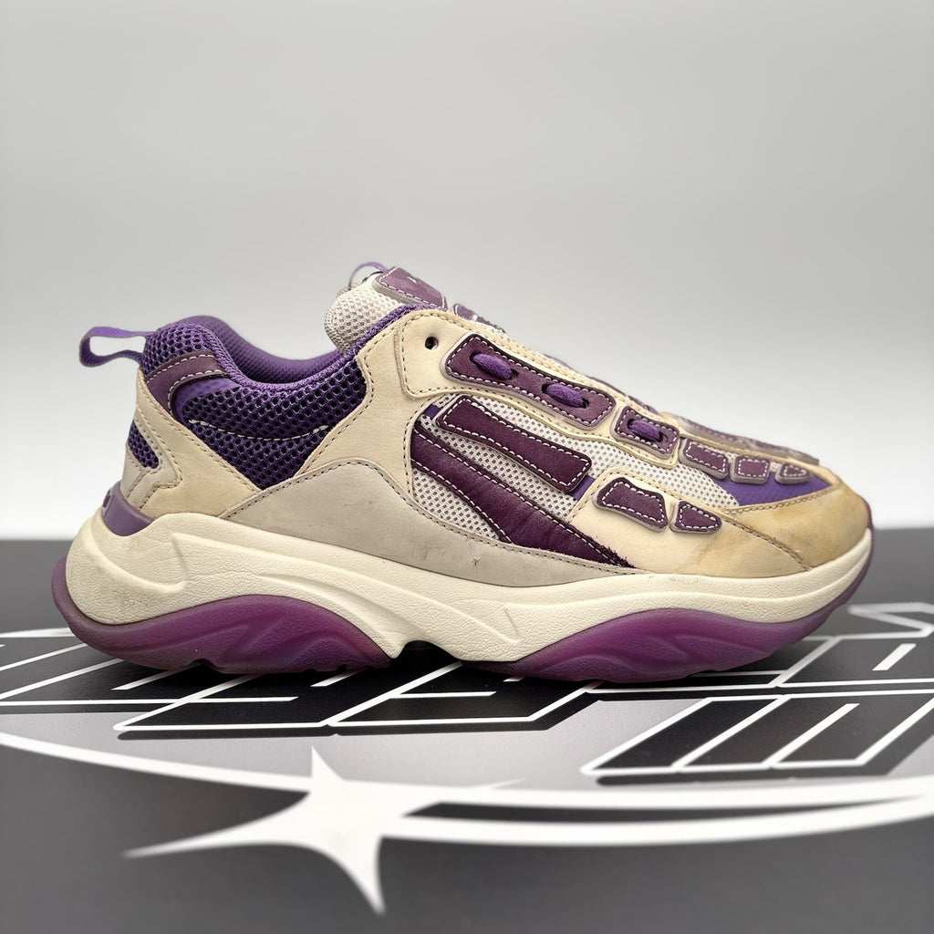 Size 42 (9 US) Amiri Bone Runner ' White, Beige, Purple '