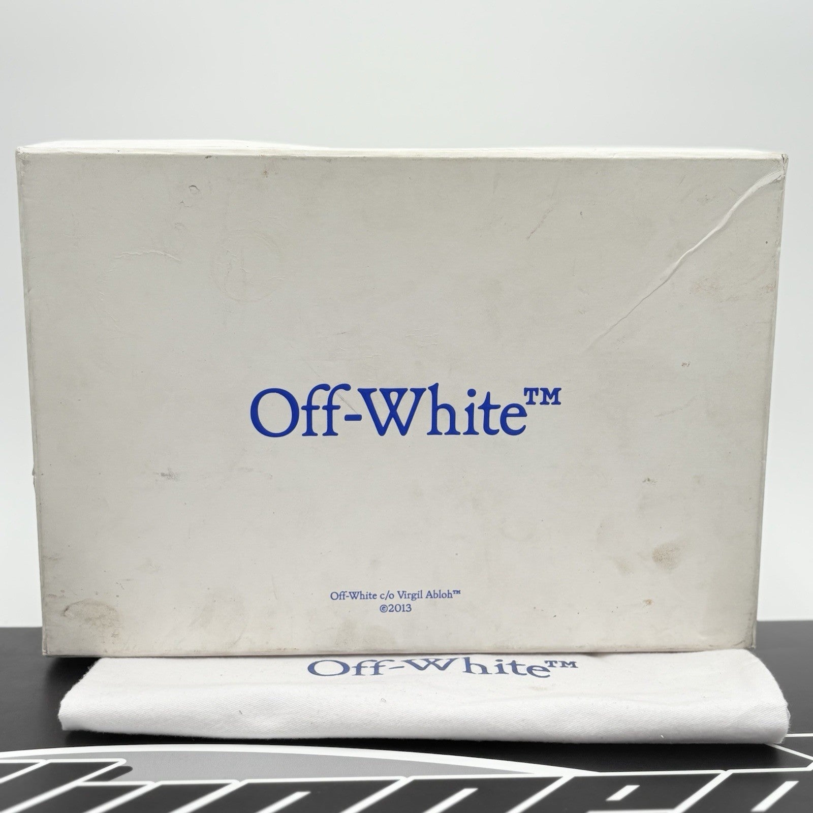 Size 41 (8 US) Off-White Out of Office ' White Light Blue ' | GOOD CONDITION!