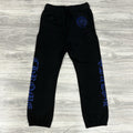 Size Small - Chrome Hearts Horseshoe Logo Sweatpants ' Blue Black ' | NEW!