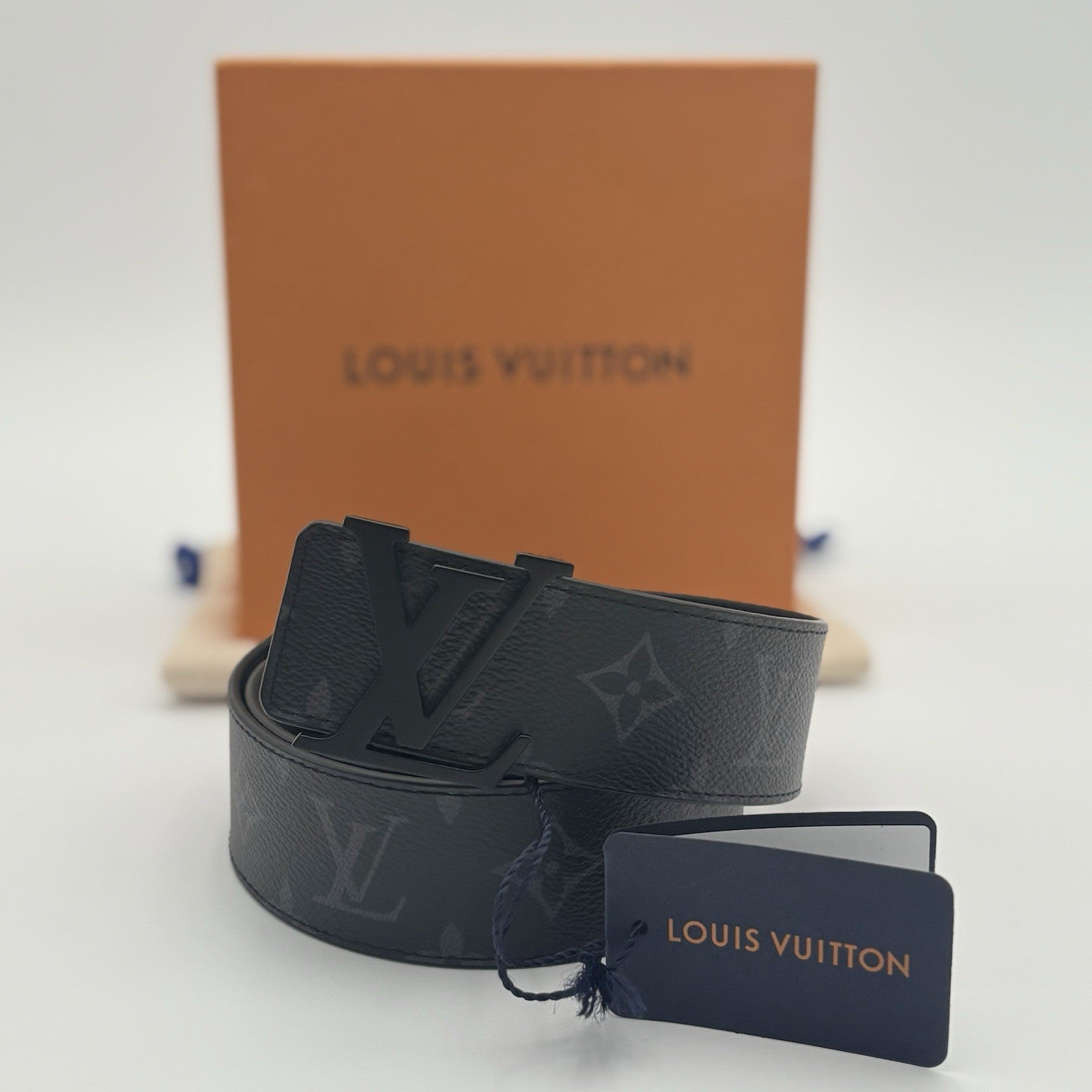 Louis Vuitton Monogram Eclipse Matte Black Belt | BRAND NEW!