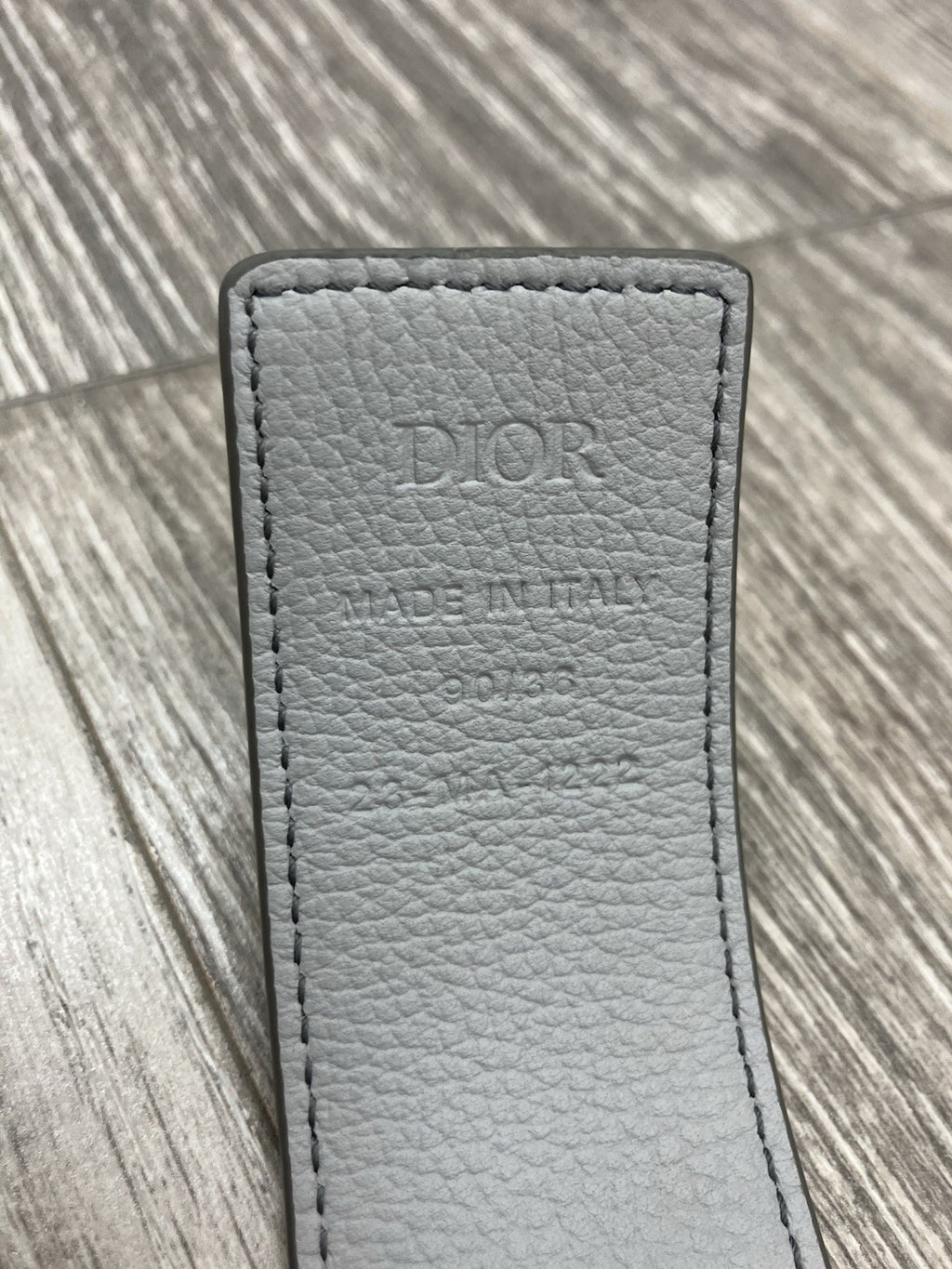 Size 90/36 - Dior CD Buckle Belt ' Leather Gray ' | GOOD CONDITION!