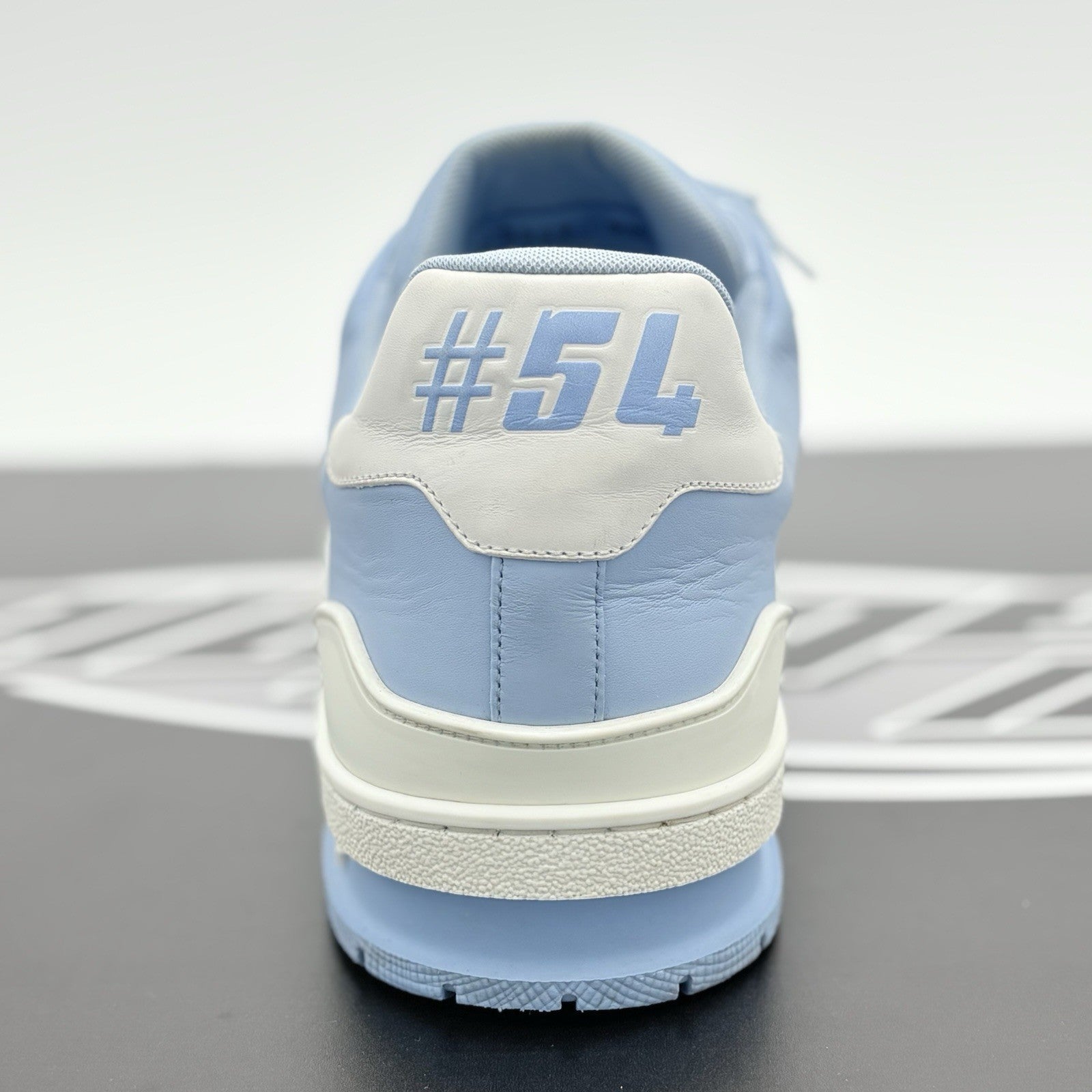 Size 9.5 LV (US 10.5-11) - Louis Vuitton Trainer ' Light Blue ' | GREAT COND!