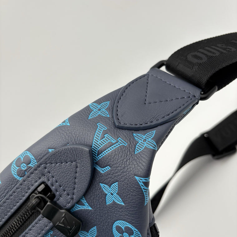 Monogram Shadow Sling Bag Navy River Blue — photo 5