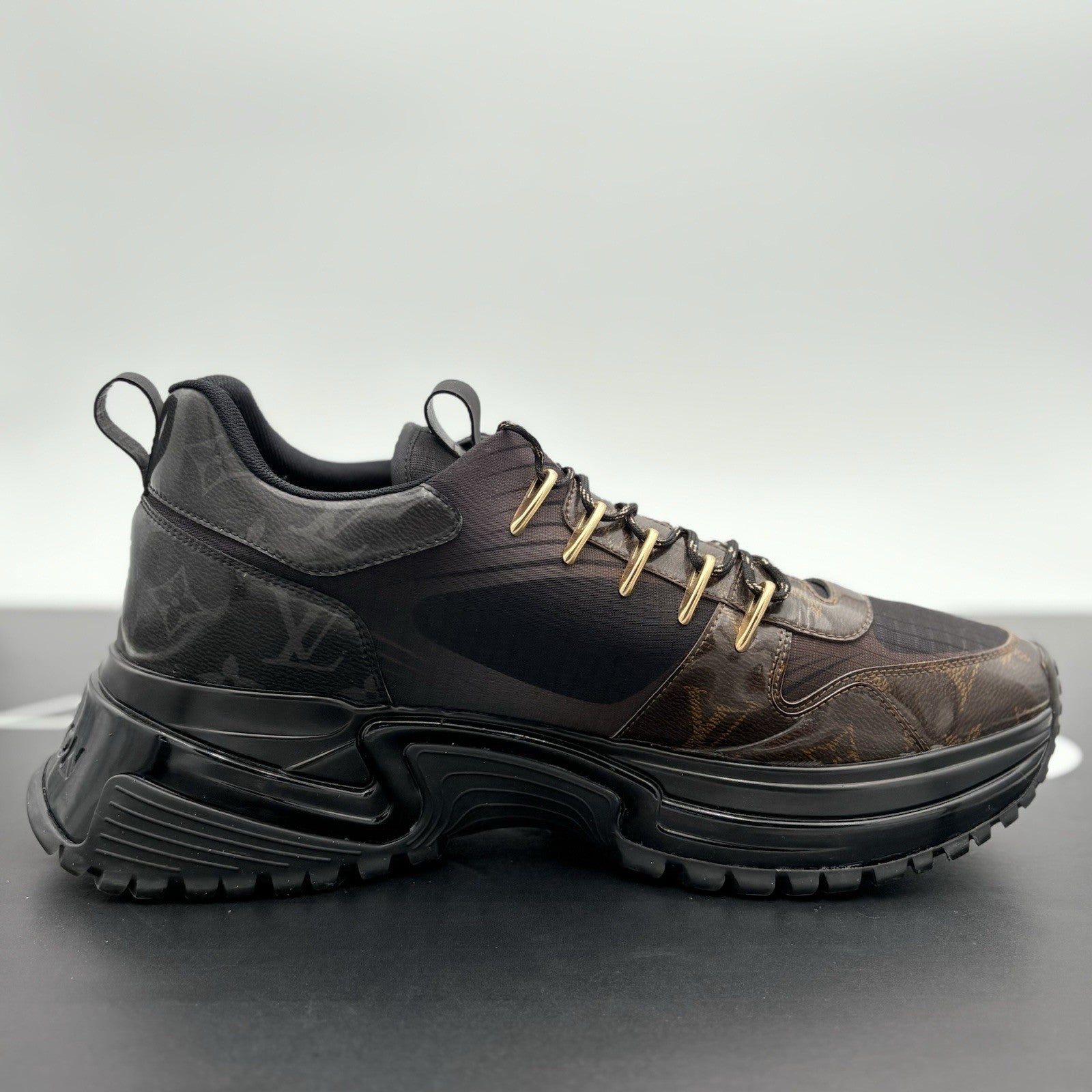 Size 9.5 LV (10.5-11 US) Louis Vuitton Run Away Pulse ' Brown Eclipse ' | CLEAN!