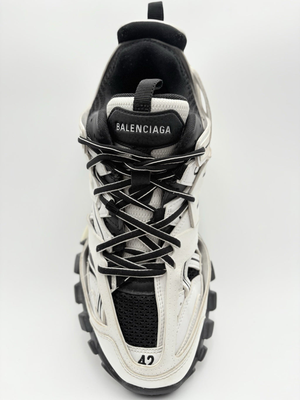 Size 42 (9 US) - Balenciaga Track Sneaker ' White Black ' | SUPER CLEAN!