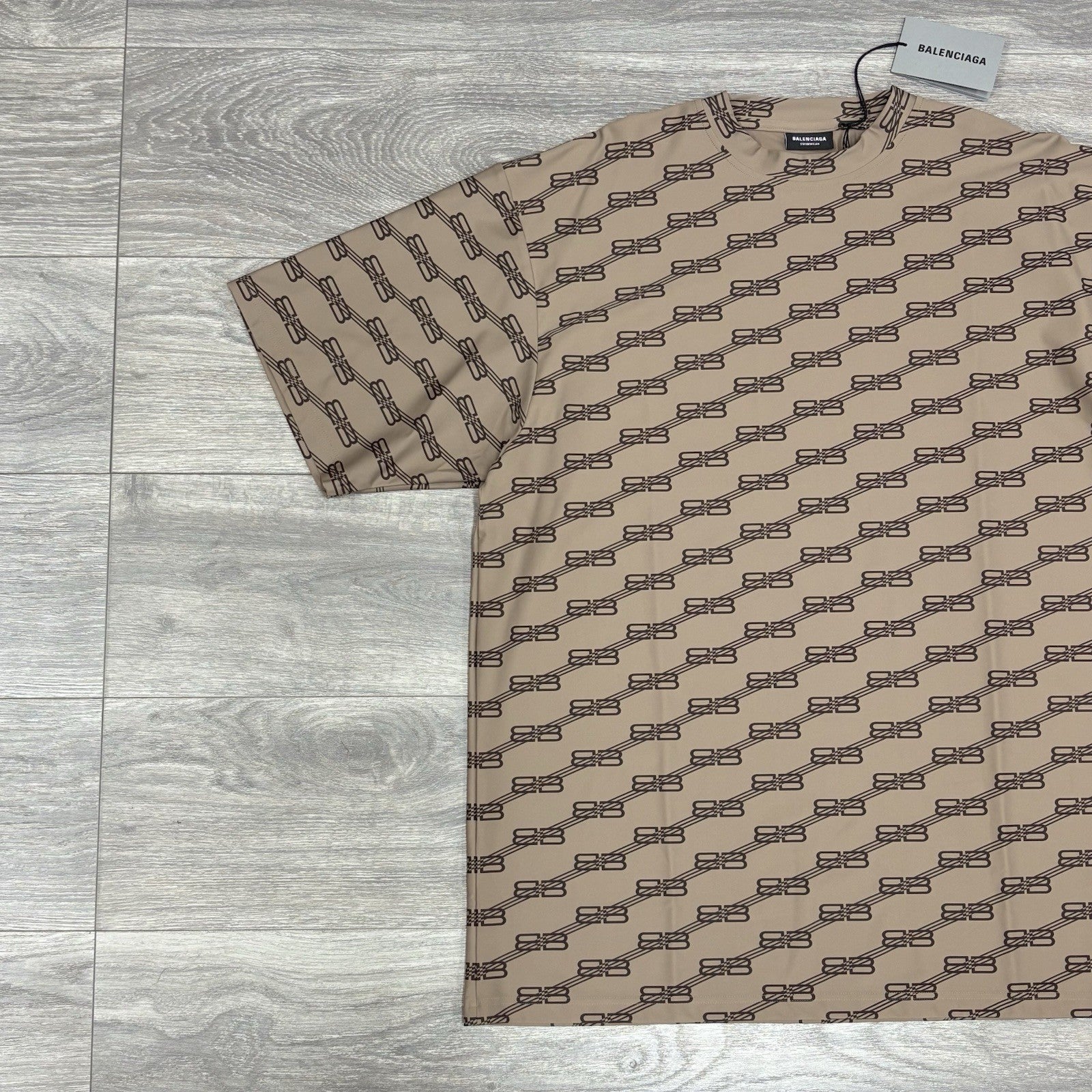 Size S - Balenciaga SW Swim T-Shirt ' Beige ' | BRAND NEW!