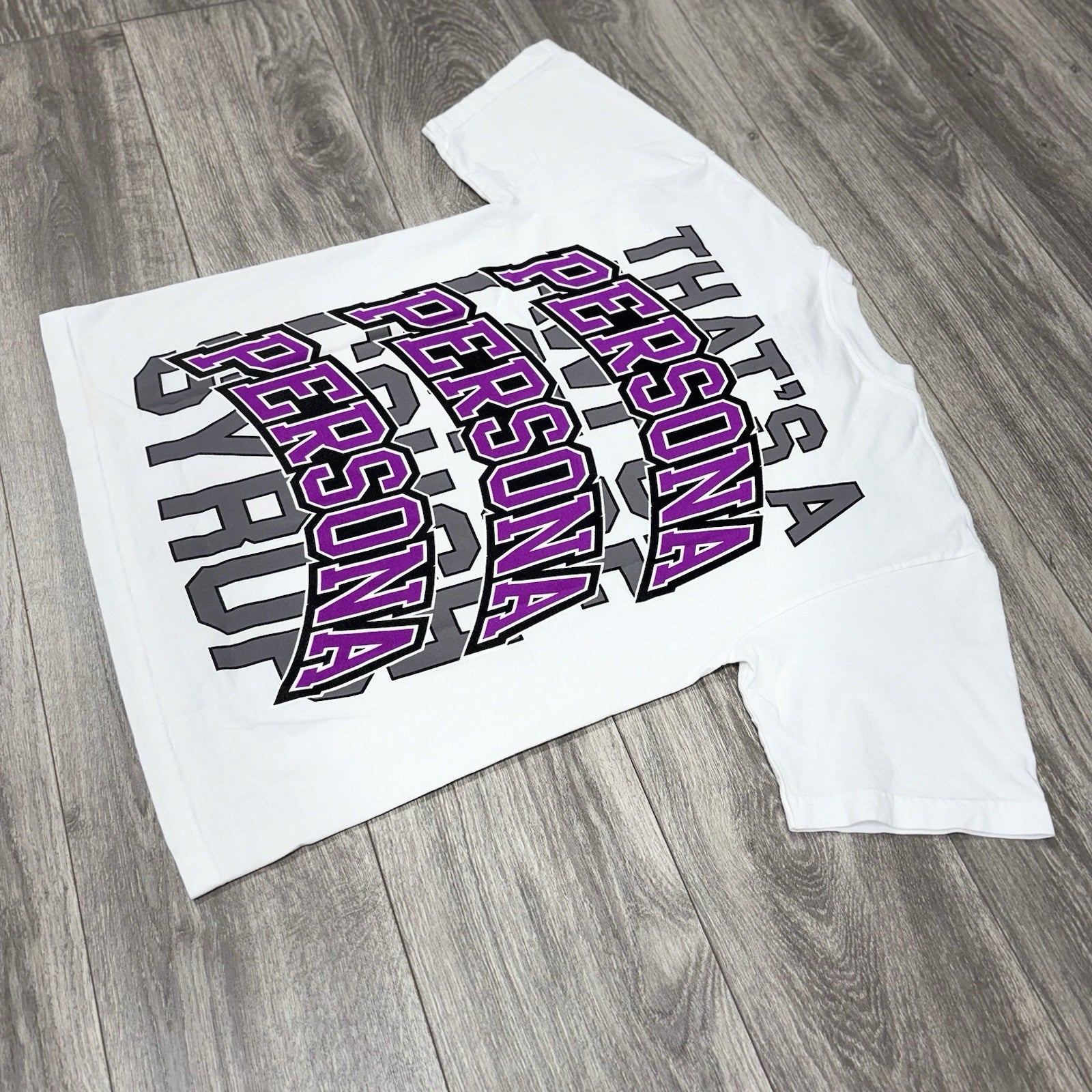 Size S - That’s A Awful Lot Of Cough Syrup X Persona T -Shirt ' White ' | NEW!