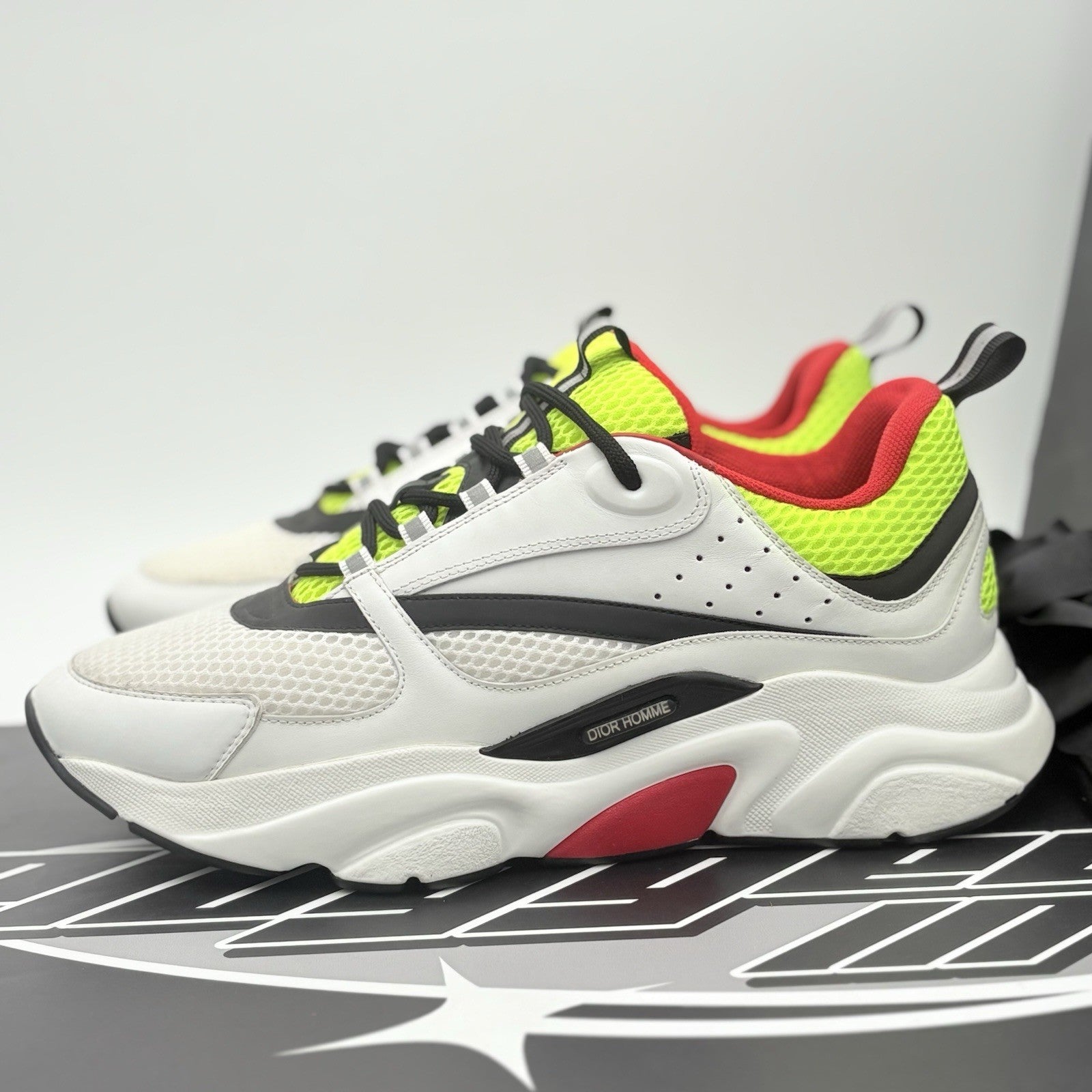 Size 44 (11 US) - Dior B22 Sneaker ' Yellow Red ' | ONLY WORN 3x !