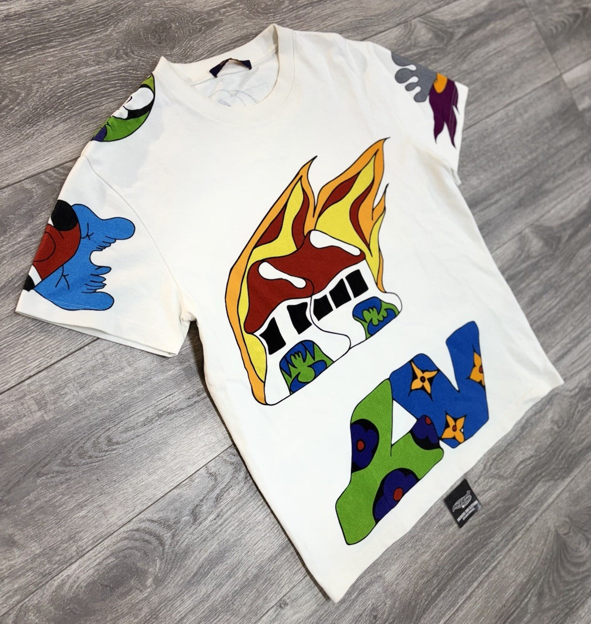 Size Small - Louis Vuitton Cartoon Short Sleeve T-Shirt ' White ' | EXCELLENT!