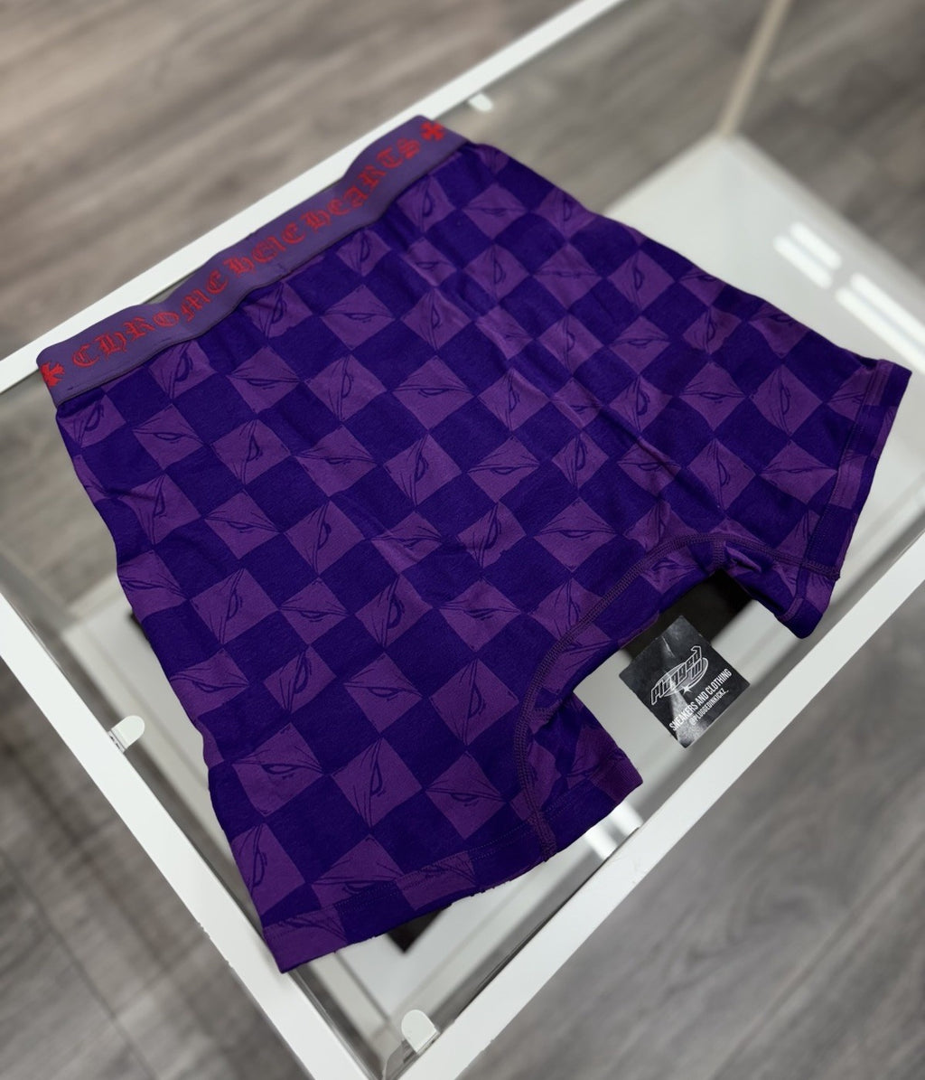 Size Medium - Chrome Hearts Matty Boy 99 Eyes Boxer Briefs ' Purple ' | NEW!