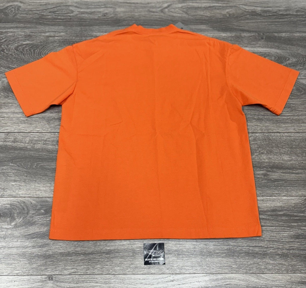 Size XS - Balenciaga Casual T-Shirt ' Fluorescent Orange ' | NEW!