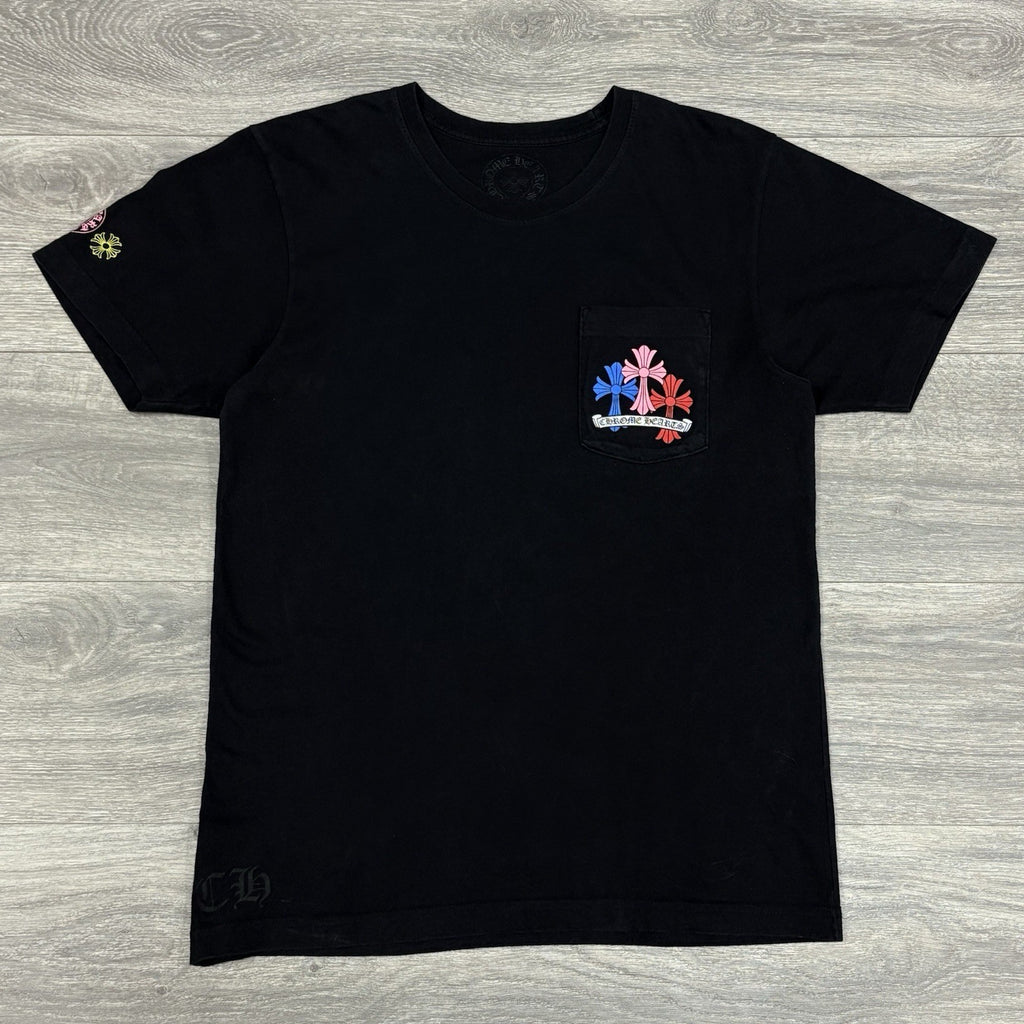 Size M - Chrome Hearts Multi Cross Cemetery T-Shirt ' Black ' | SUPER CLEAN!