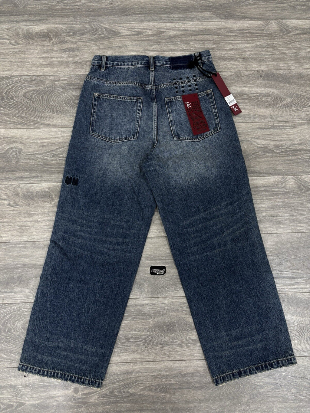 Size 33” - Ksubi X Trippie Redd Baggy Jeans With Zipper ‘ Denim ‘ | BRAND NEW!