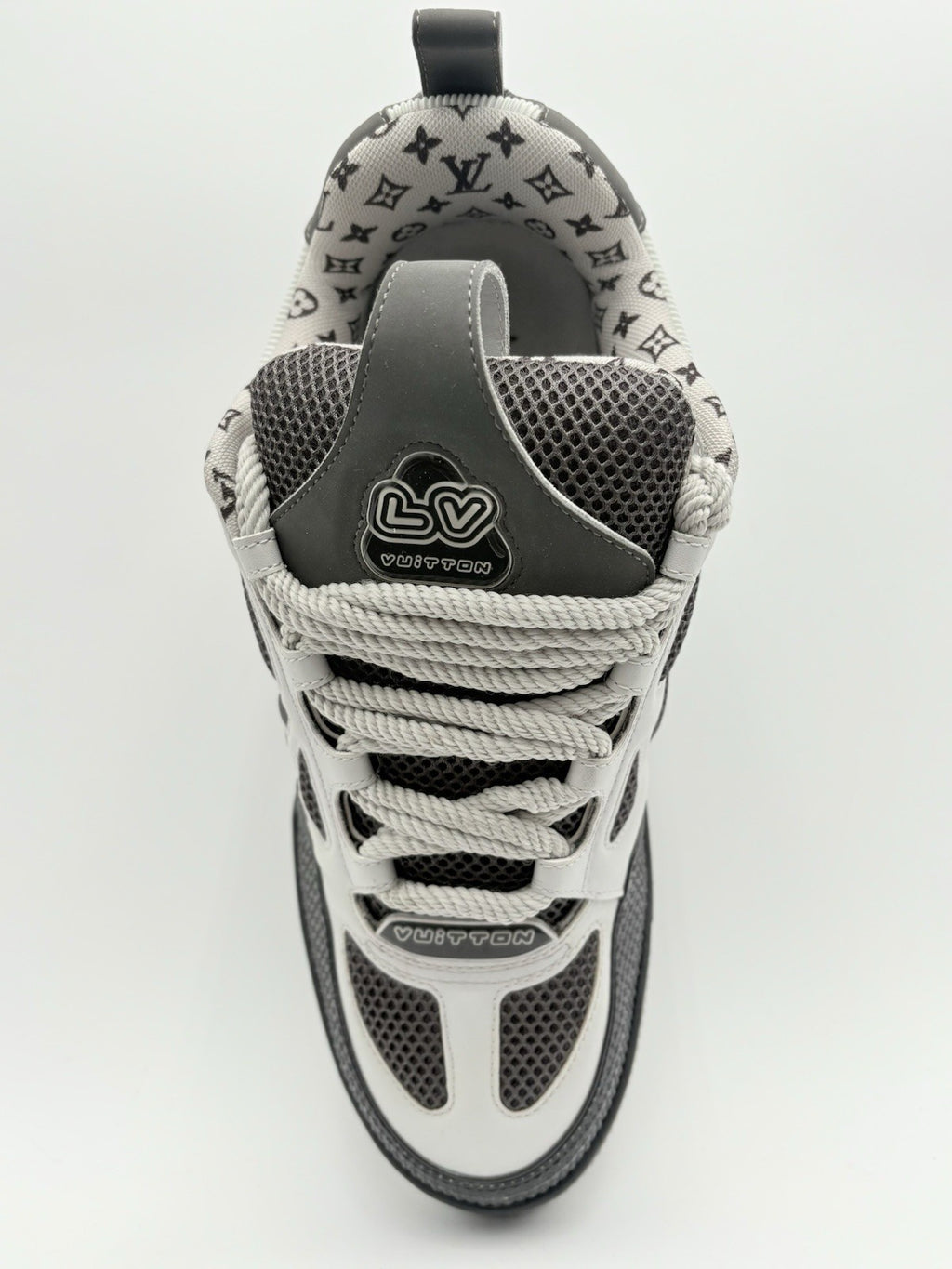 Size 8 LV (9-9.5 US) Louis Vuitton Skate ' Black Grey White ' | SUPER CLEAN!