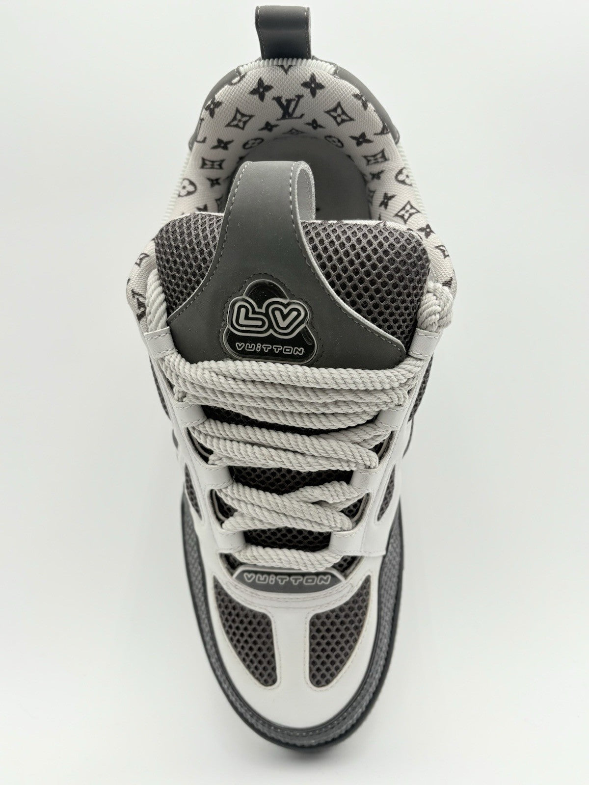 Size 8 LV (9-9.5 US) Louis Vuitton Skate ' Black Grey White ' | SUPER CLEAN!