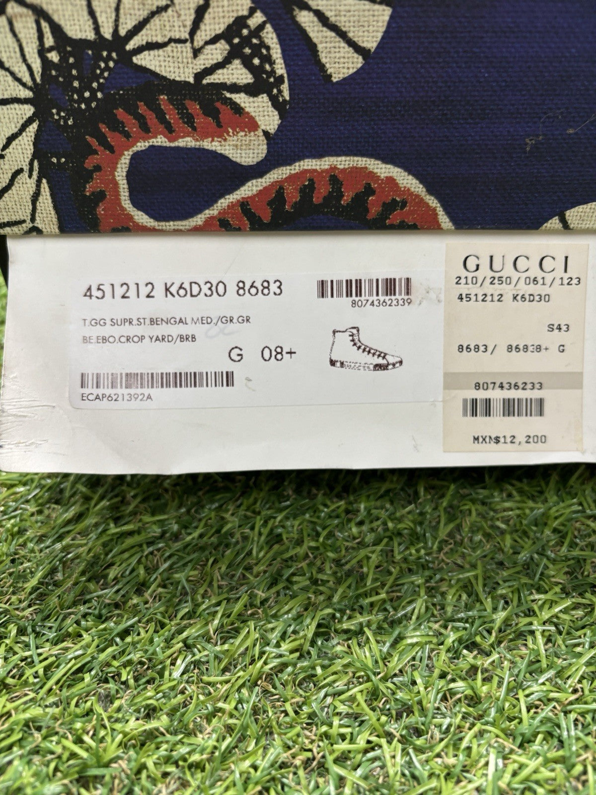 Size 8.5 G (9US) - Gucci GG Supreme High ‘ Bengal ‘ | GREAT COND!