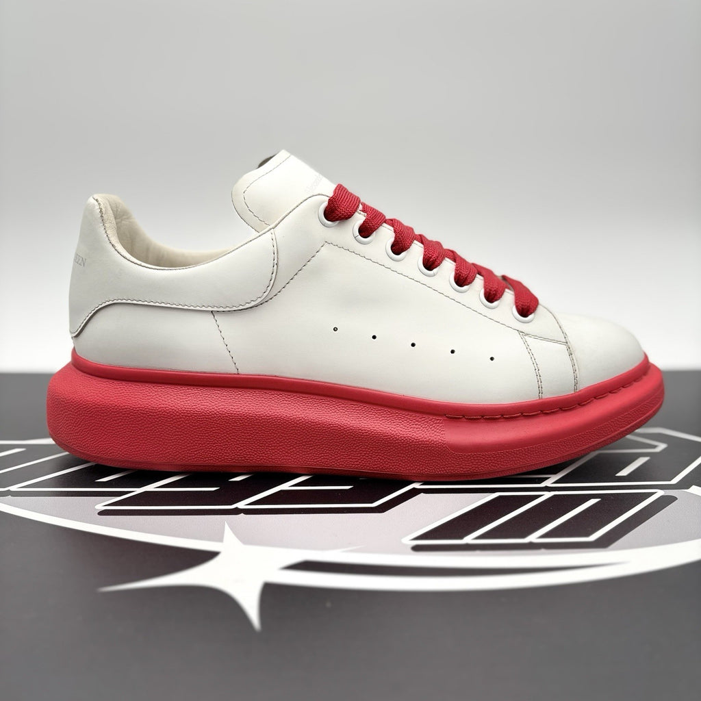 Size 45 (12 US) - Alexander McQueen Oversized ' White, Red Sole ' | GREAT COND!