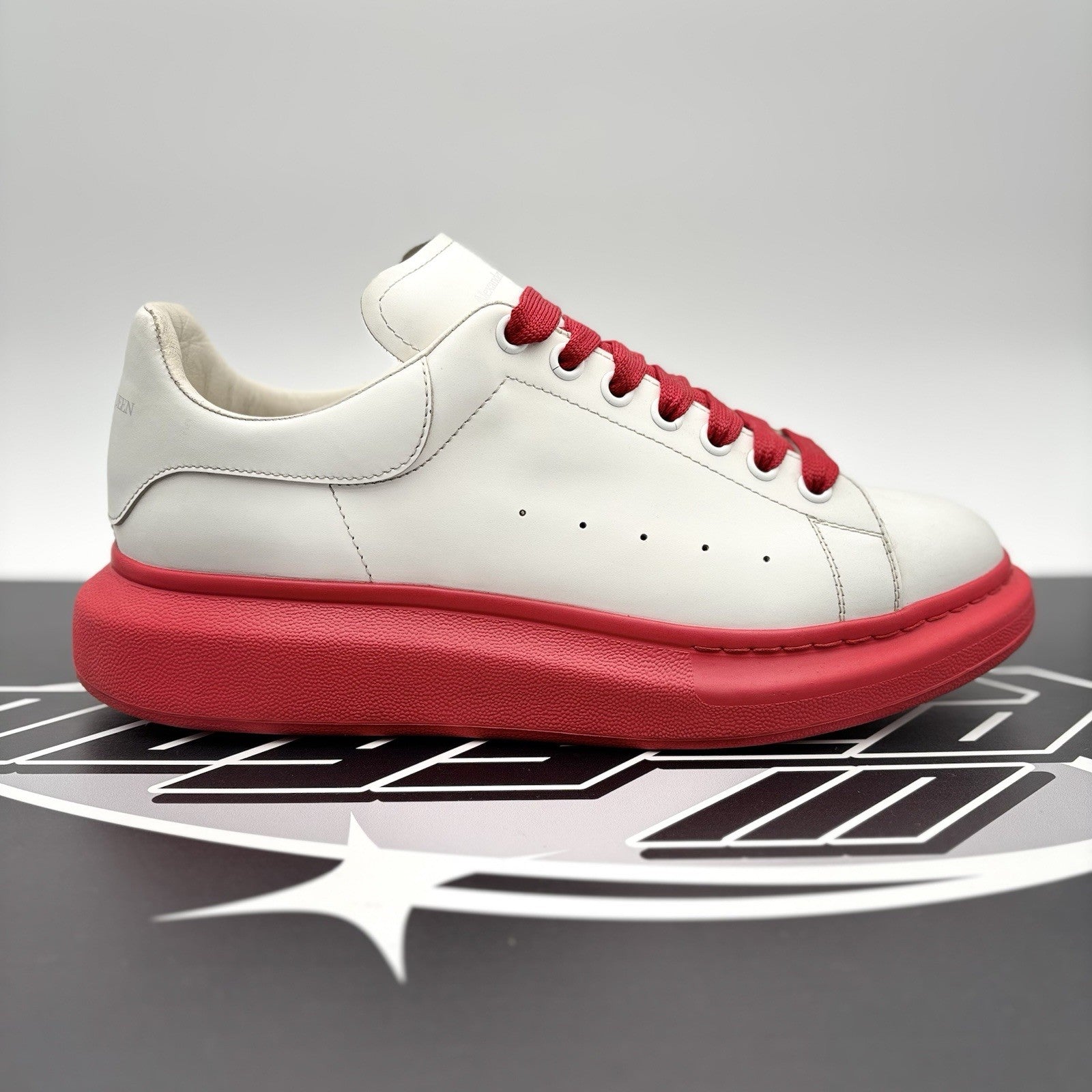 Size 45 (12 US) - Alexander McQueen Oversized ' White, Red Sole ' | GREAT COND!