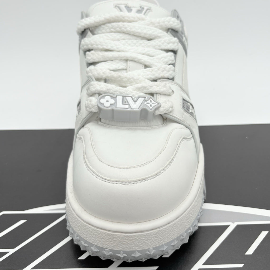 Size 10 LV (11-11.5 US) - Louis Vuitton Maxi ' White Grey ' | SUPER CLEAN!