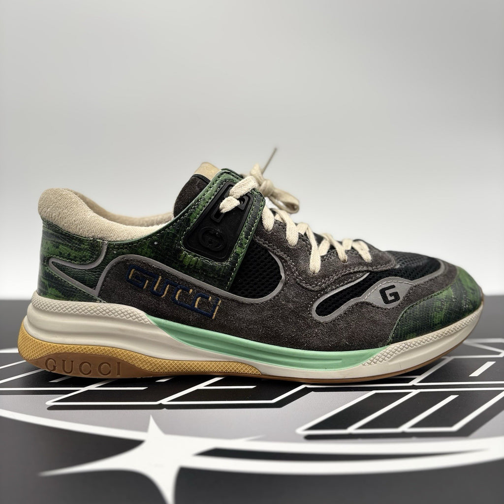 Size 10 G (10.5 US) - Gucci Ultrapace ' Green Tejus Printed ' | GOOD CONDITION!
