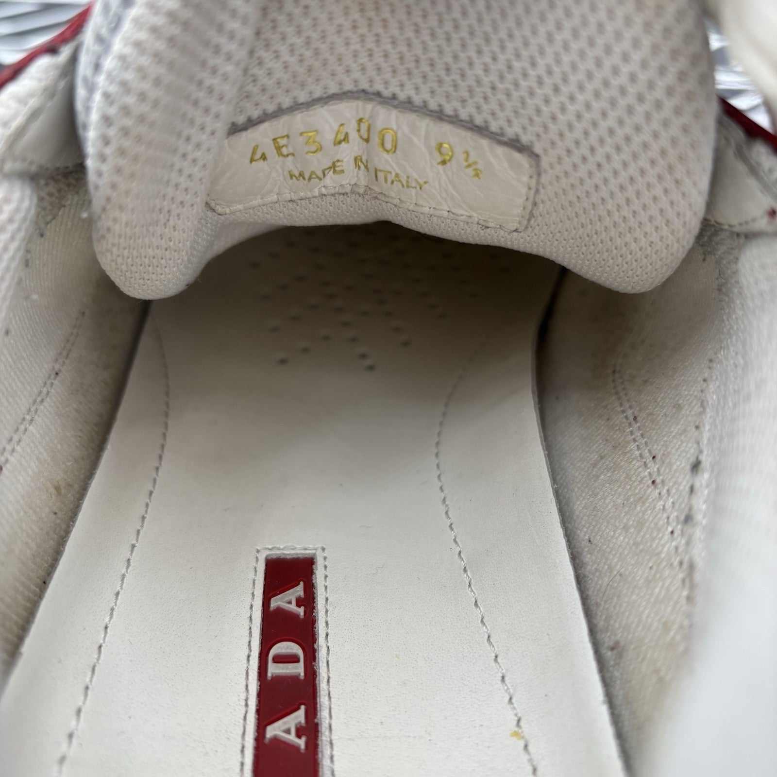 Size 9.5 UK (10.5 US) Prada Americas Cup ' Black White Red ' | GOOD CONDITION!