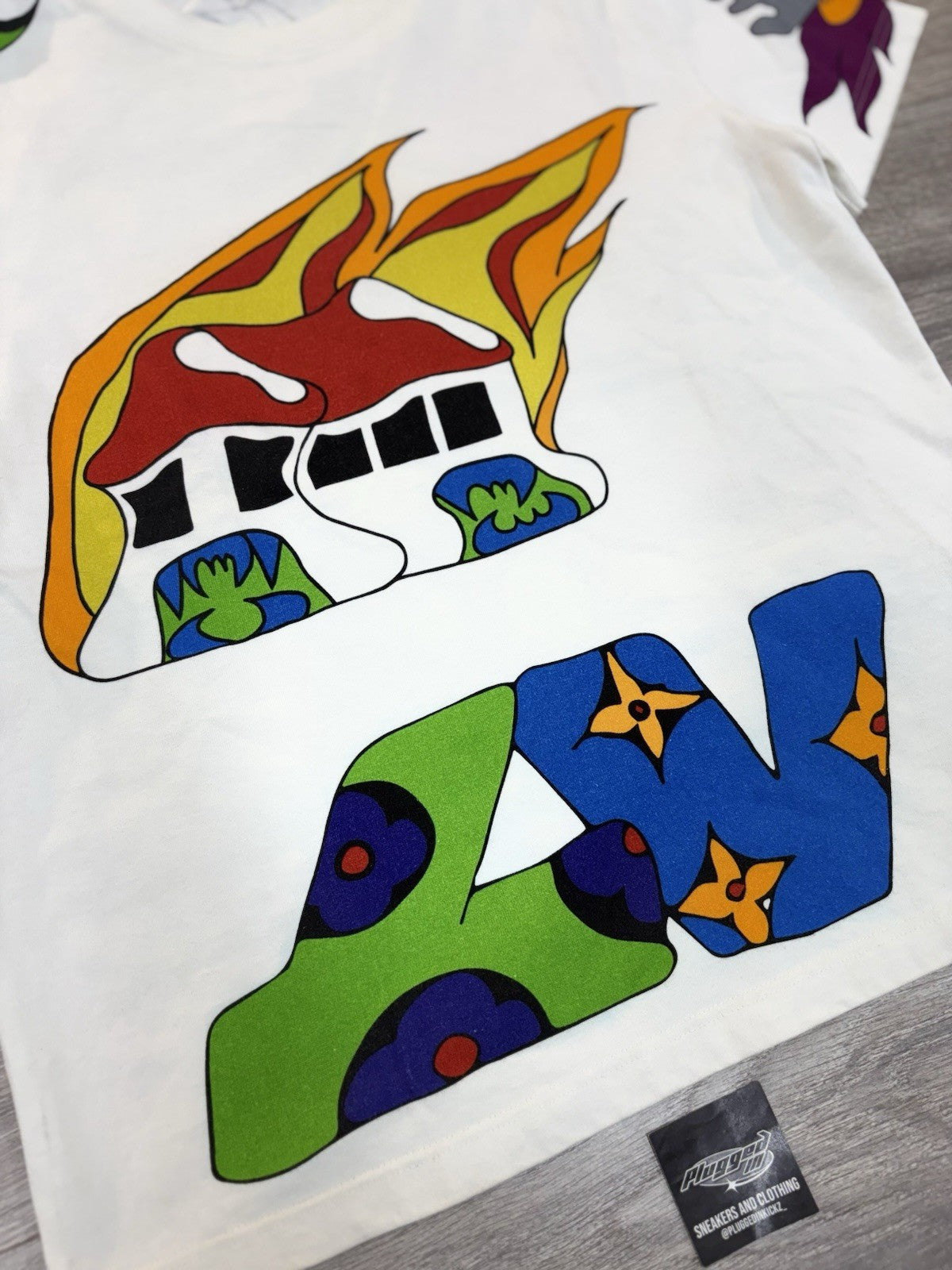Size Small - Louis Vuitton Cartoon Short Sleeve T-Shirt ' White ' | EXCELLENT!