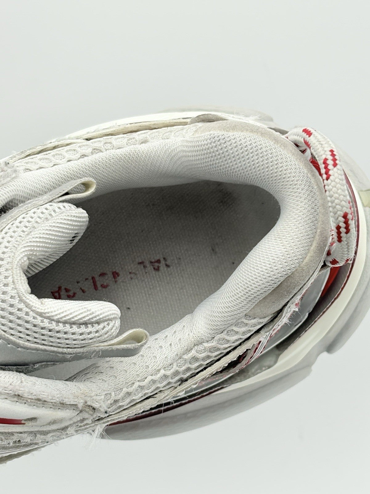 Size 44 (11 US) - Balenciaga Runner 2.0 ' White Grey Red ' | GREAT CONDITION!