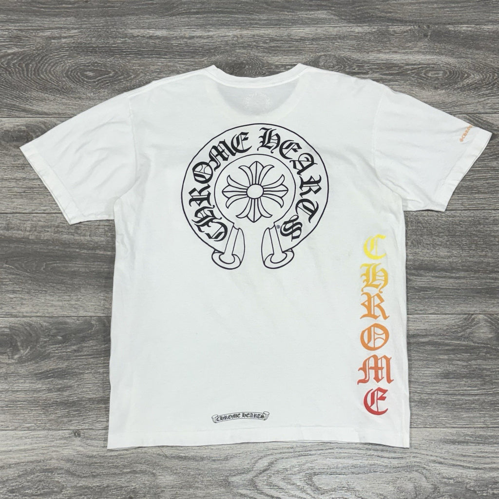 Size Large - Chrome Hearts Gradient Logo T-Shirt ' White ' | GREAT CONDITION!