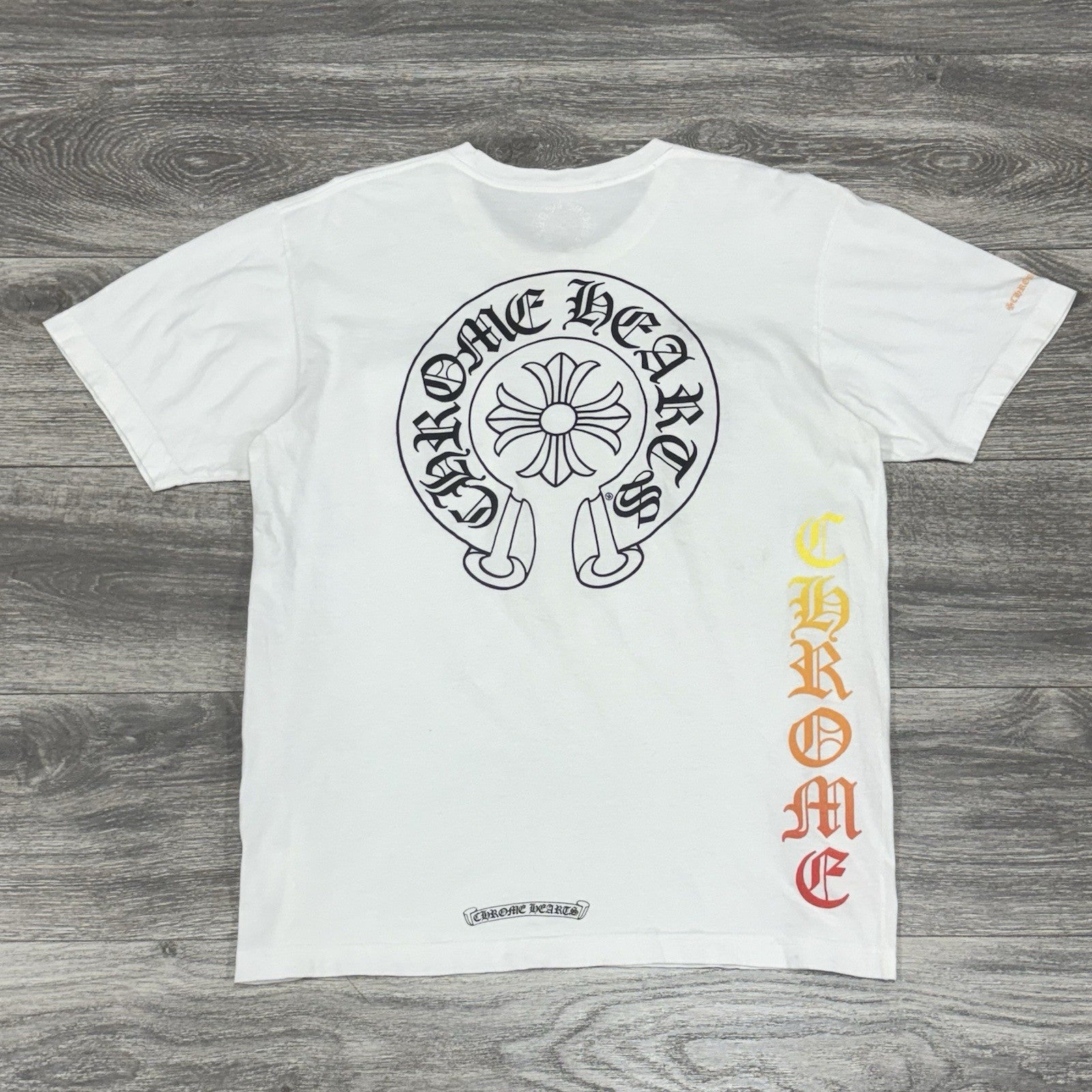 Size Large - Chrome Hearts Gradient Logo T-Shirt ' White ' | GREAT CONDITION!