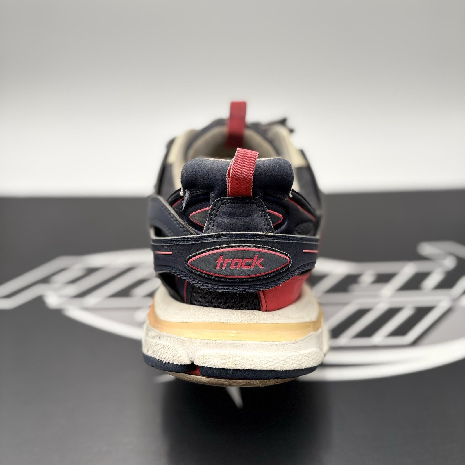 Size 43 (10 US) - Balenciaga Track LED Sneaker ' Navy, Red '