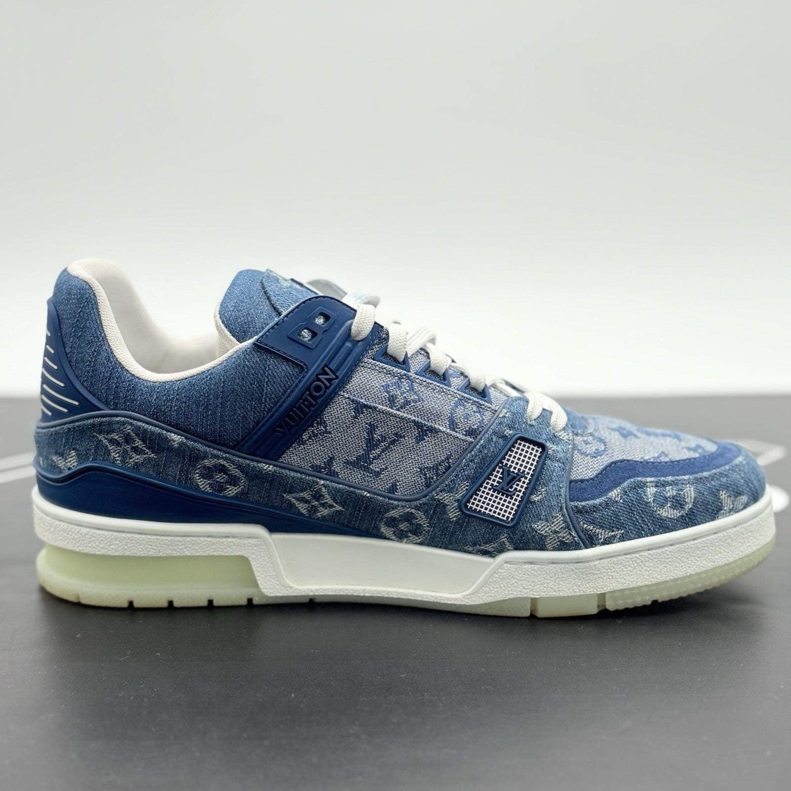 Size 8 LV (9-9.5  US) - Louis Vuitton Trainer Denim | SUPER CLEAN!