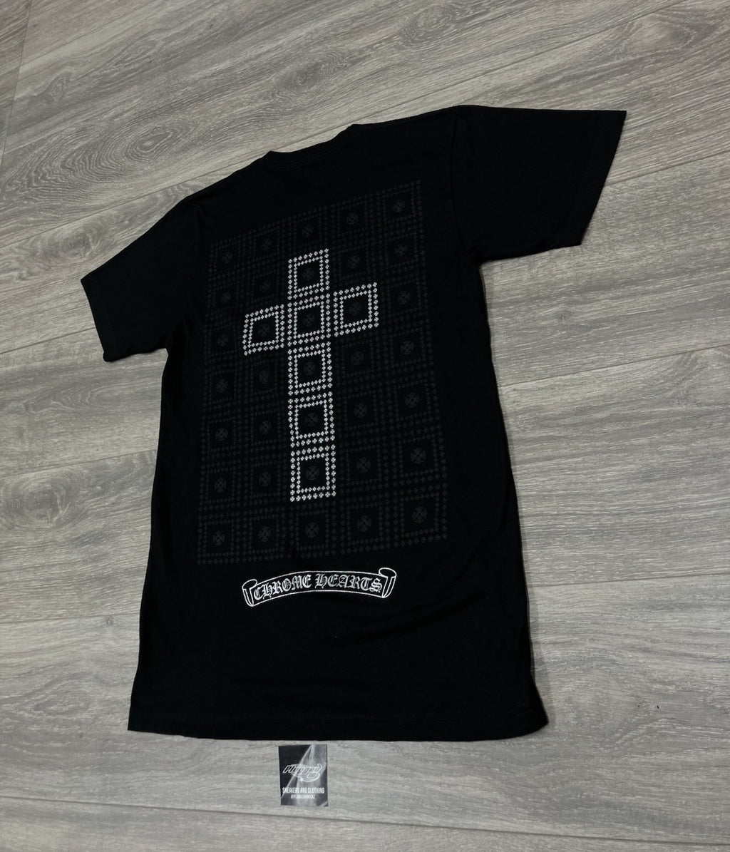 Size Small - Chrome Hearts Square Cross Pocket T-Shirt ' Black '| GOOD CONDITION