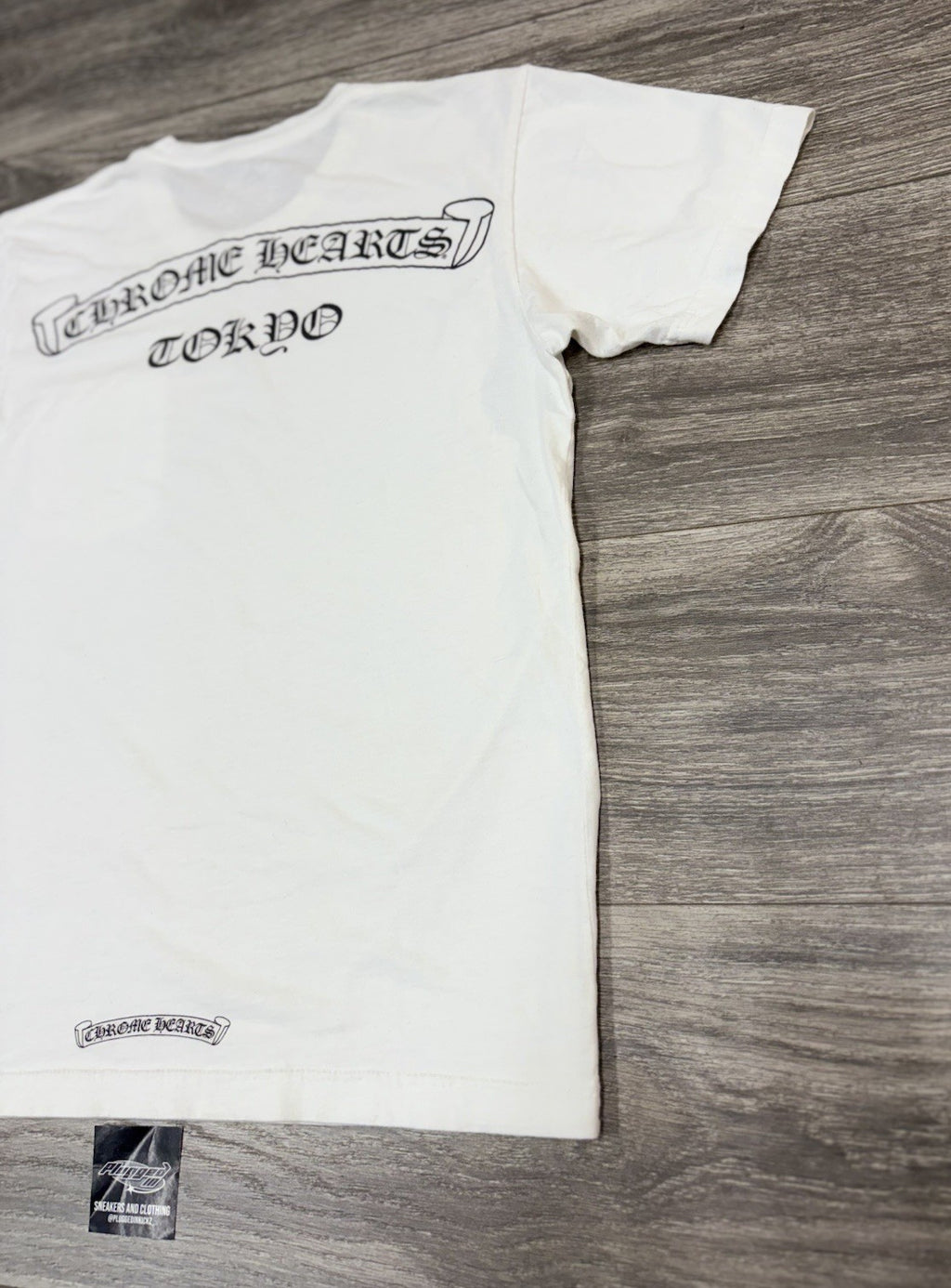 Size Medium - Chrome Hearts Tokyo Exclusive Scroll Label T- Shirt ' White '