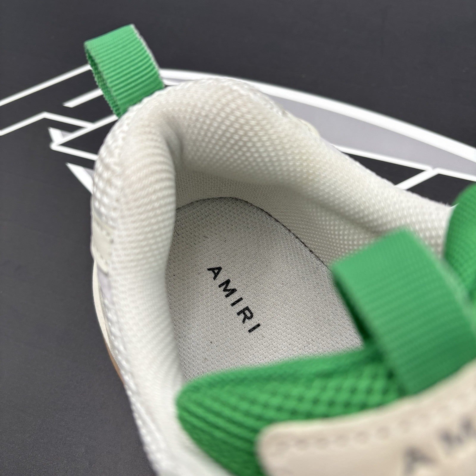 Size 43 (10 US) - Amiri Bone Runner ' Tennis Green ' | EXCELLENT!