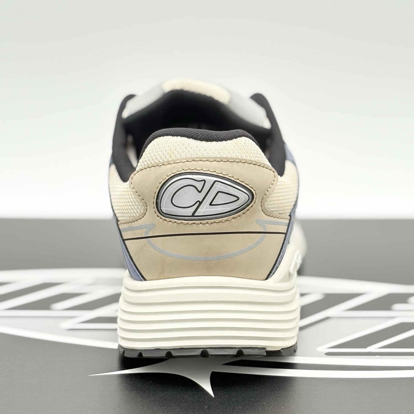 Size 44 (11 US) - Dior B30 Reflective Sneaker ' White Beige Blue ' | SUPER CLEAN