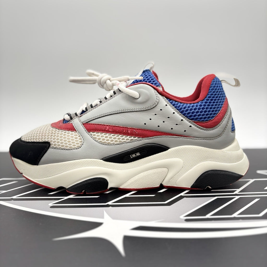 Size 44 (US 11) - Dior B22 Sneaker ‘ Gray, Red, Blue ‘ | GREAT CONDITION!