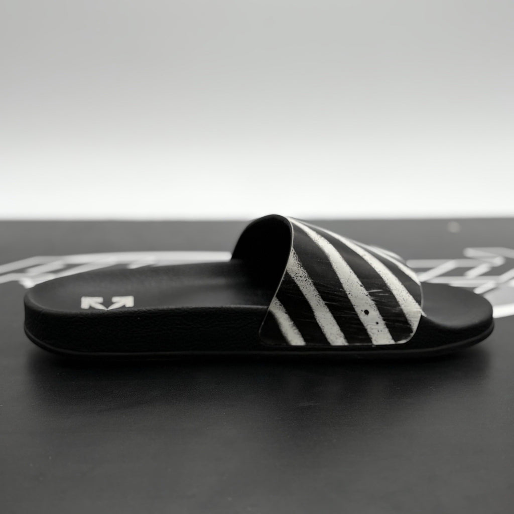 Size 42 (9 US) - Off White Black And White Slides | GOOD CONDITION!